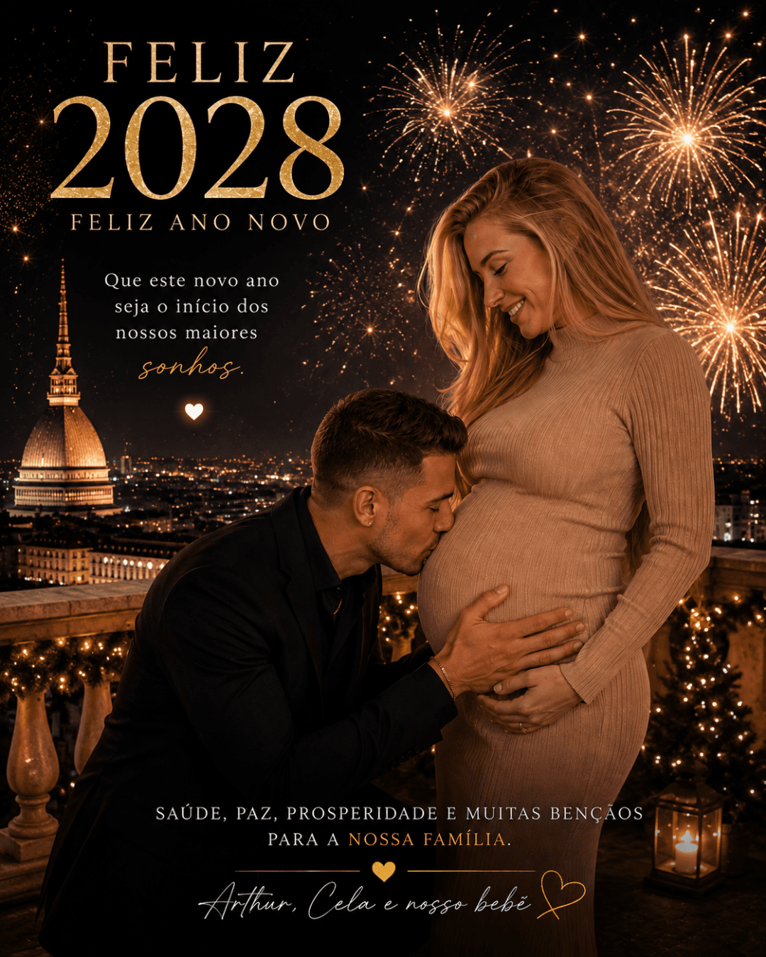 Feliz 2028, Feliz ano novo, Muita prosperidade a nossa família amor ❤️
