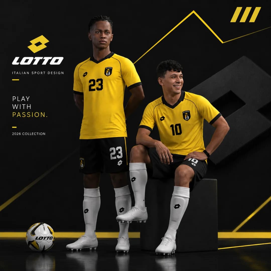 Grit, courage, ambition, and skill 💛🖤 New home and away kits for Reversão FC With quality materials and style, the shirts are delivered…