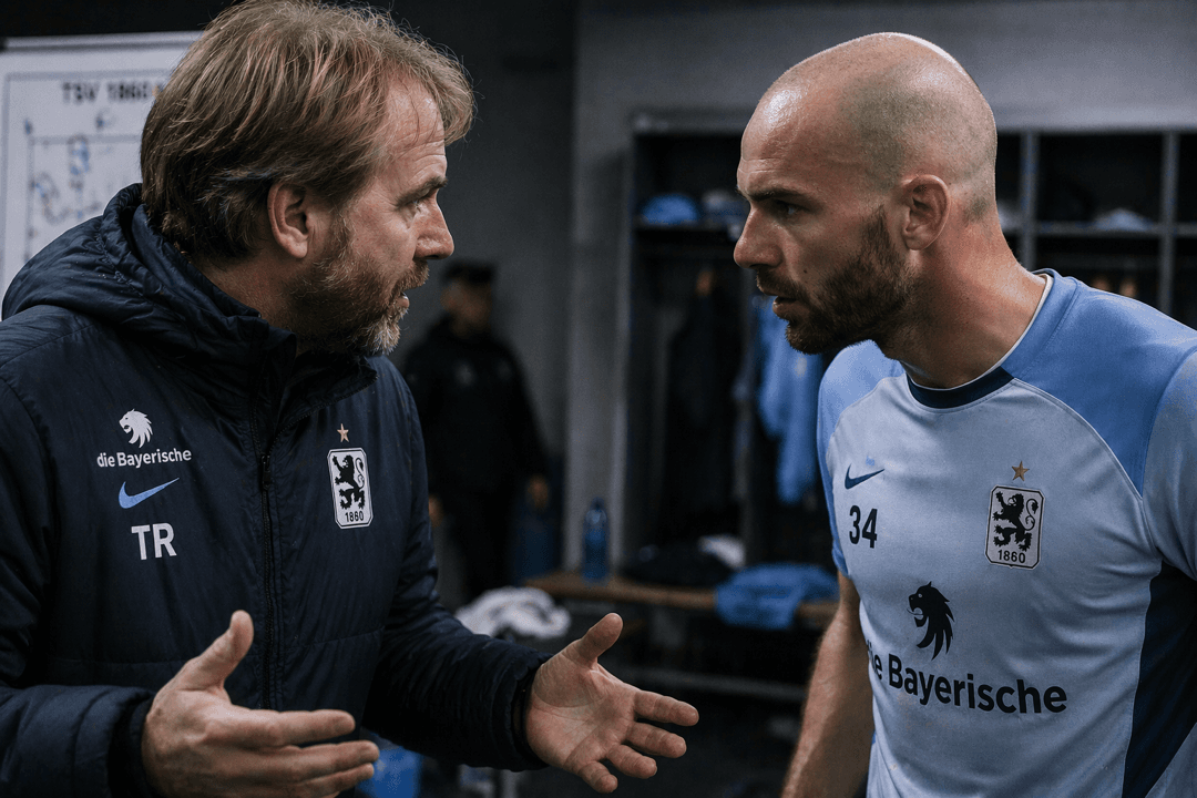Clima tenso no TSV 1860 München: Daniel Bierofka corta Hobsch após discussão sobre postura e minutos. Atacante reage, vestiário divide e …