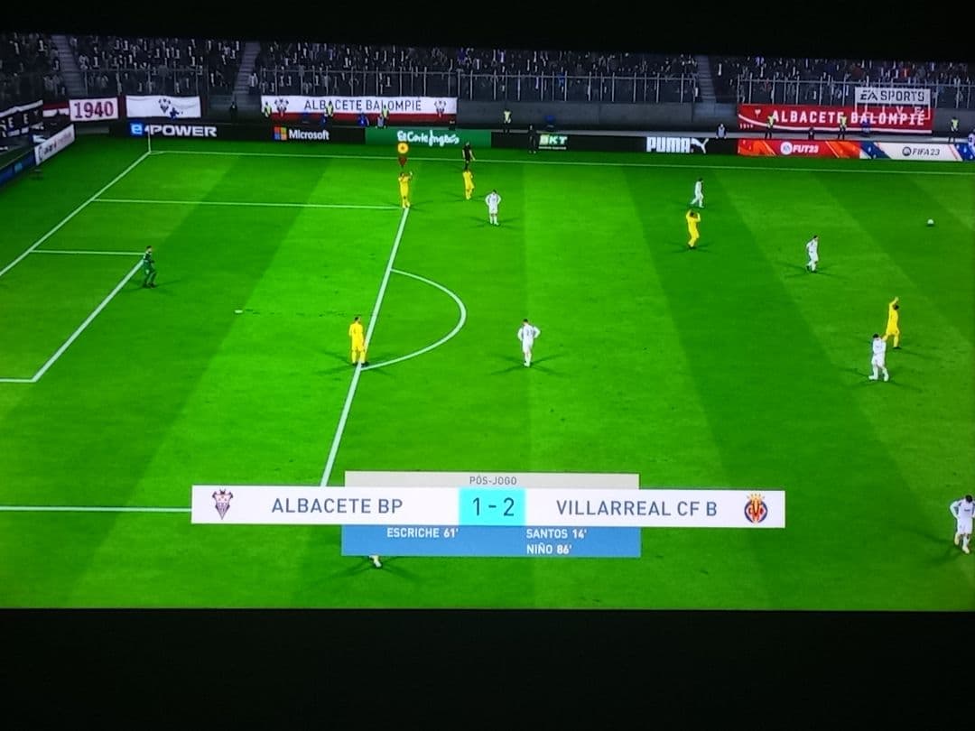 Albacete BP 1 x 2 Villarreal B Agradeço a Deus por mais uma boa partida,Vamo!!!