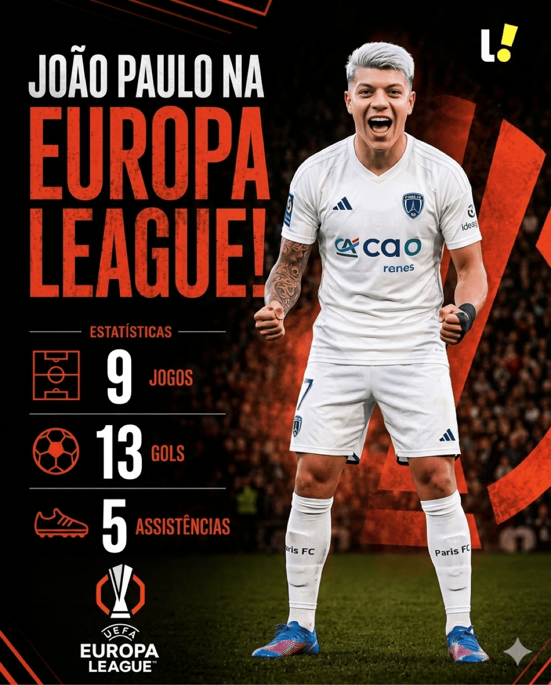 Artilheiro isolado na Europa League!⚽️🔥