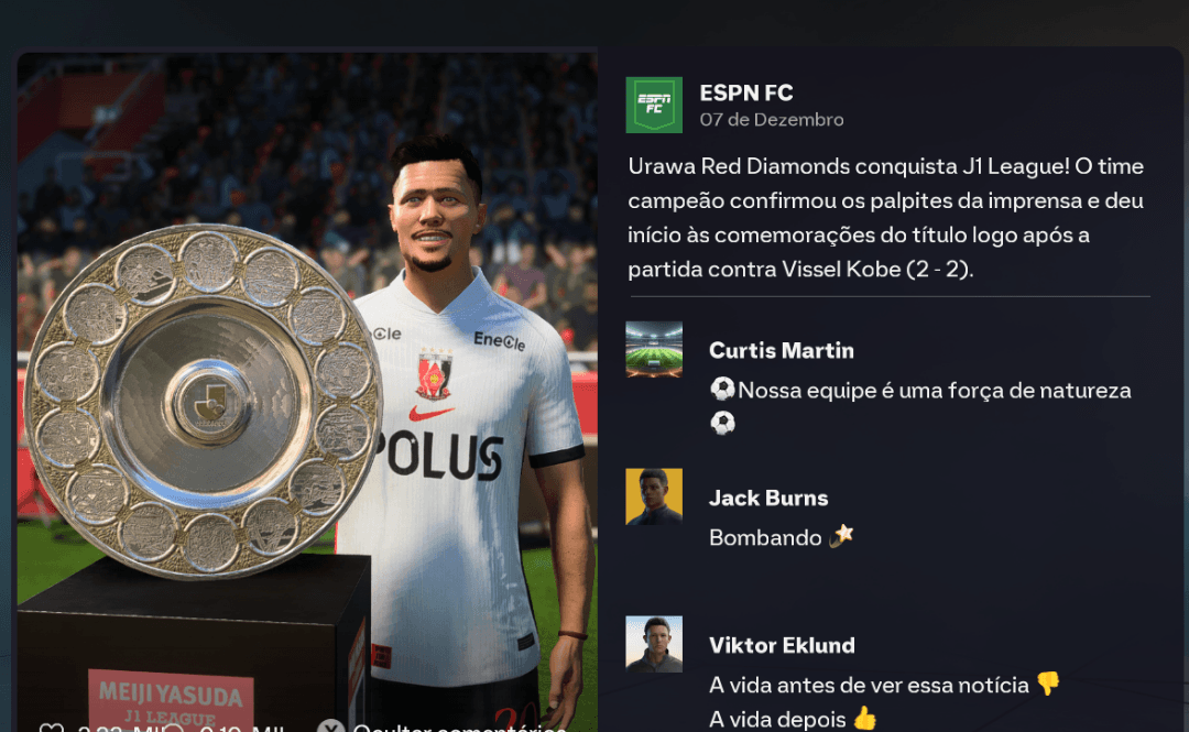 Campeão da J1 League, vencedor da chuteira de ouro e melhor jogador da temporada! Nem nos meus melhores sonhos eu imaginaria uma temporad…