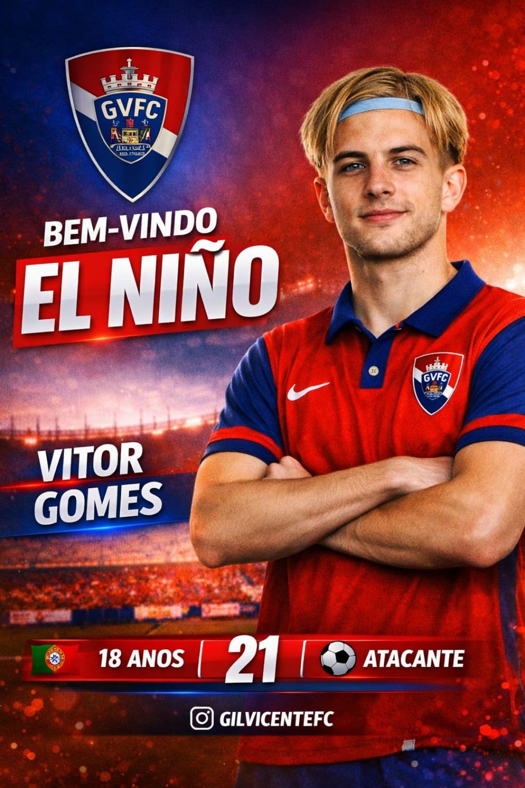 📸 Apresentação oficial de El Niño! O Gil Vicente FC anunciou hoje a contratação de Vitor Gomes, jovem promessa de 18 anos que chega para…