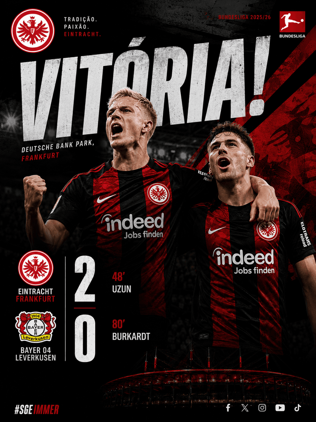 Uma vitória tranquila do Frankfurt pra cima do Leverkusen. O futebol do time de Hasebe demonstra uma melhoria e prova que é bem treinado,…