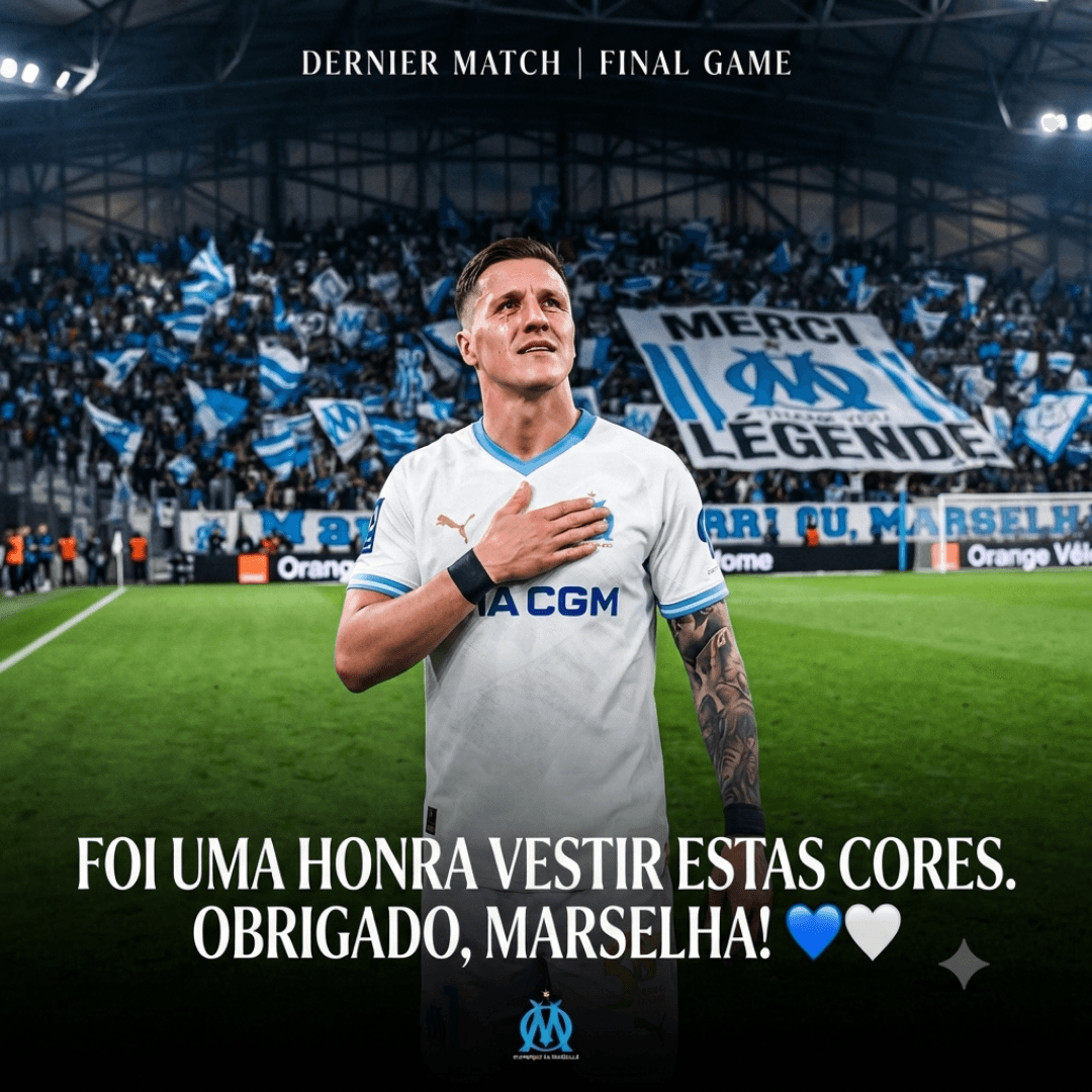 À nação marselhesa, meu eterno obrigado por cada momento inesquecível vivido juntos nesta casa. O destino me chama agora, mas saibam que …