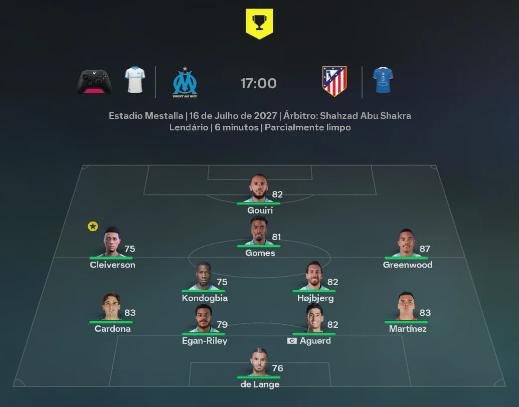 Primeiro jogo da temporada! Será que essa pré temporada será ótima para o craque brasileiro?