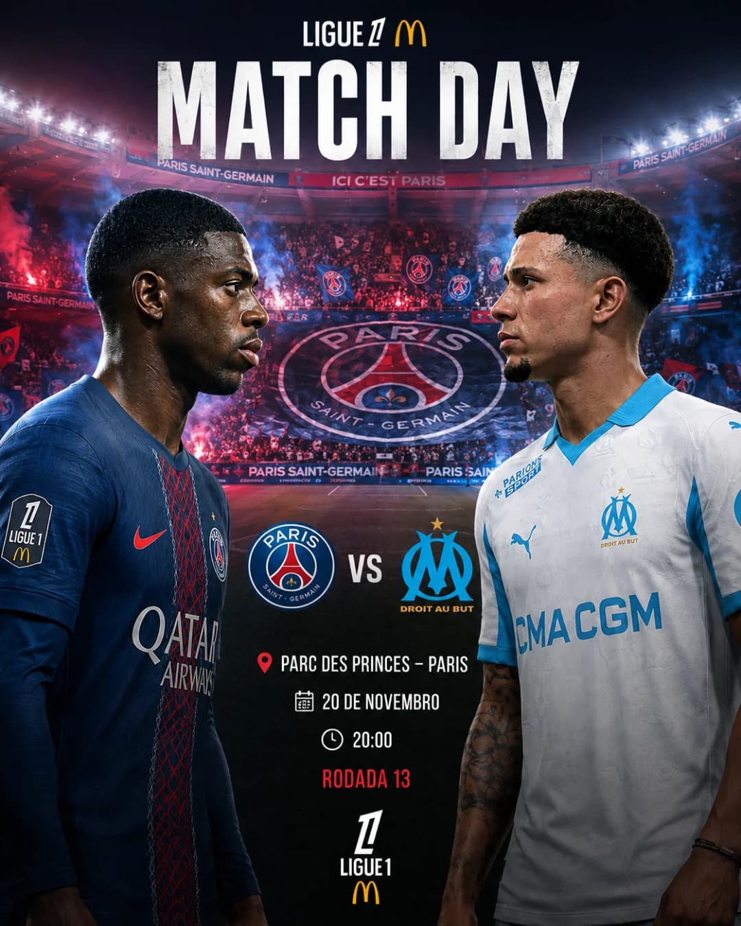 jour du derby!! ALLEZ L'OM🤍💙