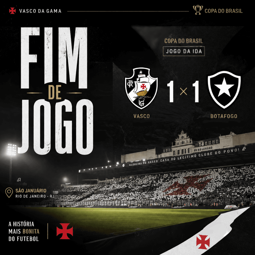 Empatamos. Próximo jogo vamos ganhar!!