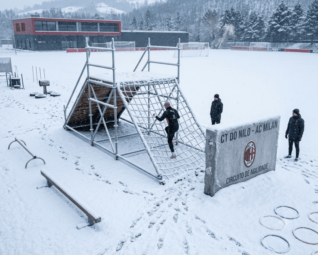 Treino na neve
