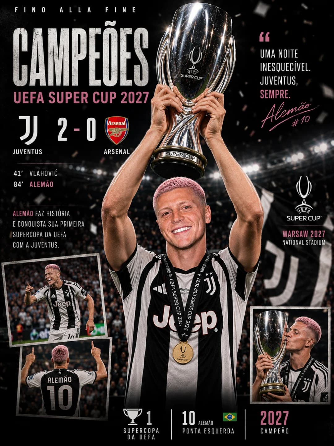 O campeão da Europa league ganhando do campeão da Champions league já no começo do ano 🔥🖤🤍