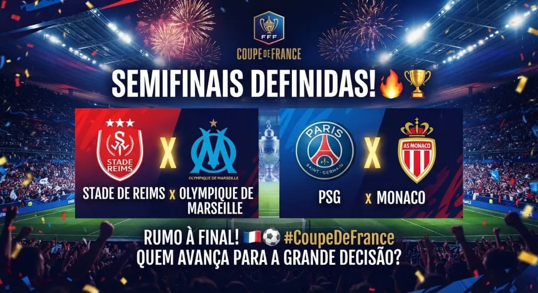 Semifinais da Copa da França definidas 🔥🙌🏻🤍🩵 #AlleMarseille #DroitAuBut