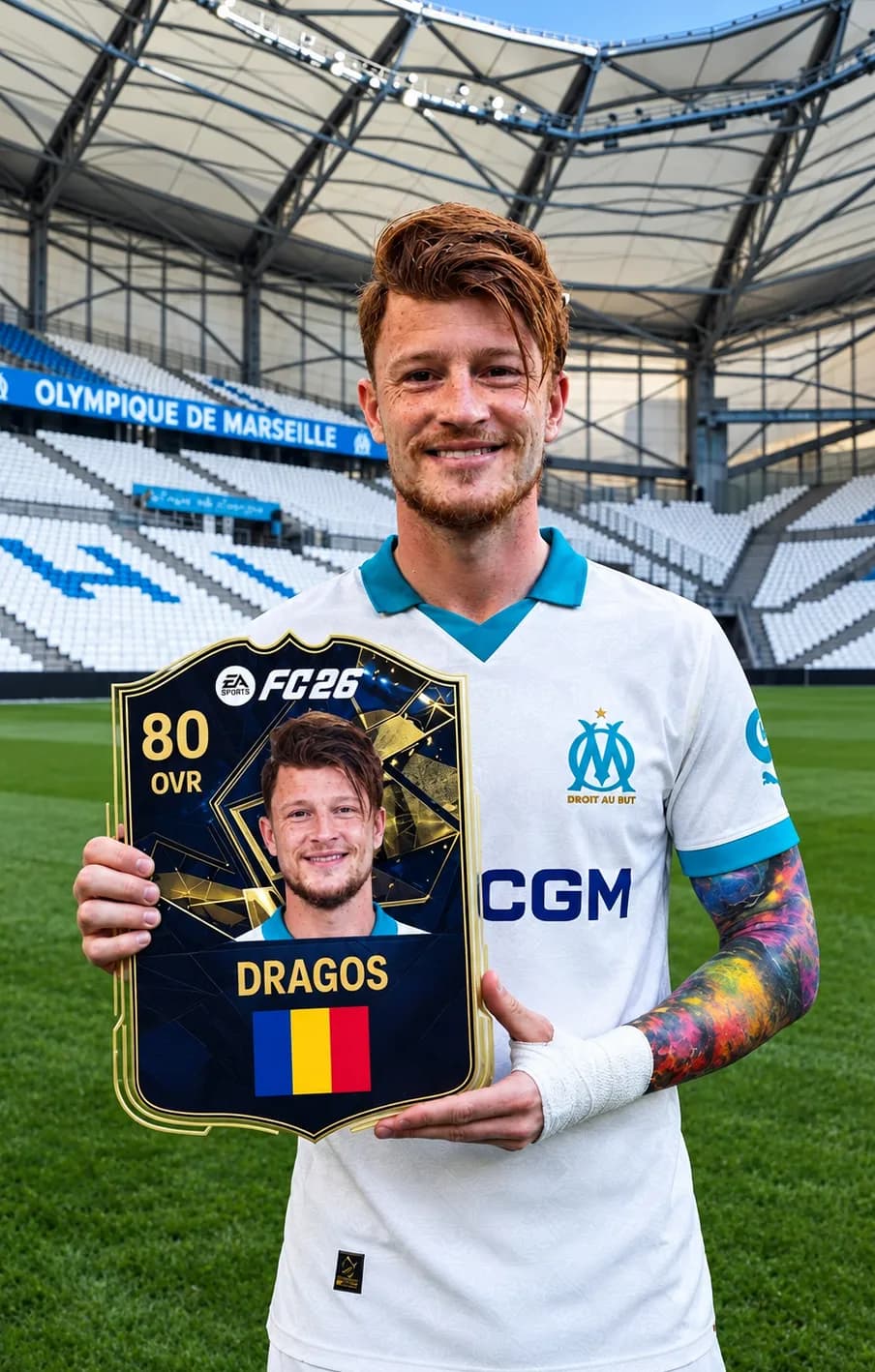Já tirou seu Icon hoje? 😂🩵🤍⚽ #AlleMarseille #DroitAuBut #EAFC