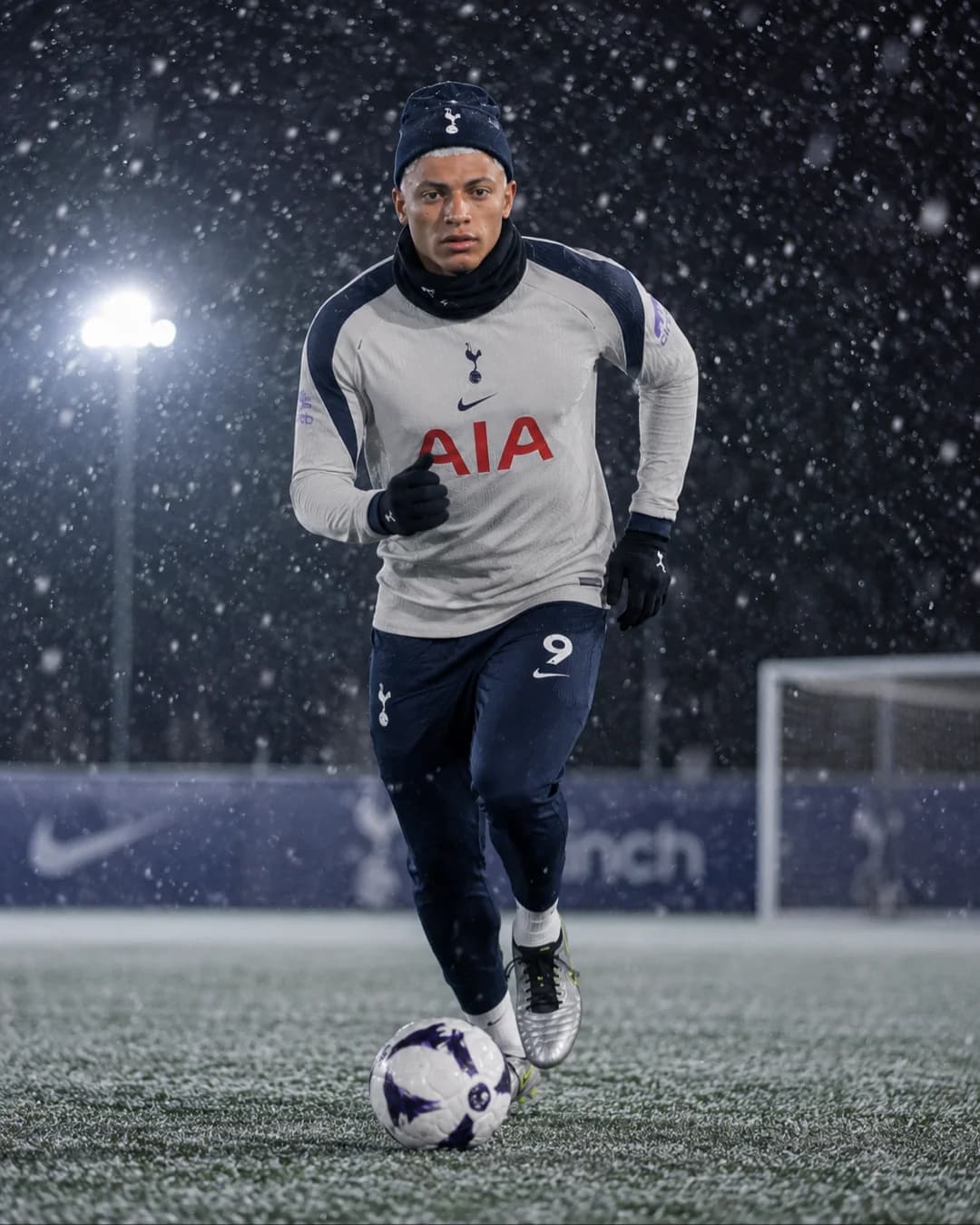 Treino de noite à neve ❄️ 🥶