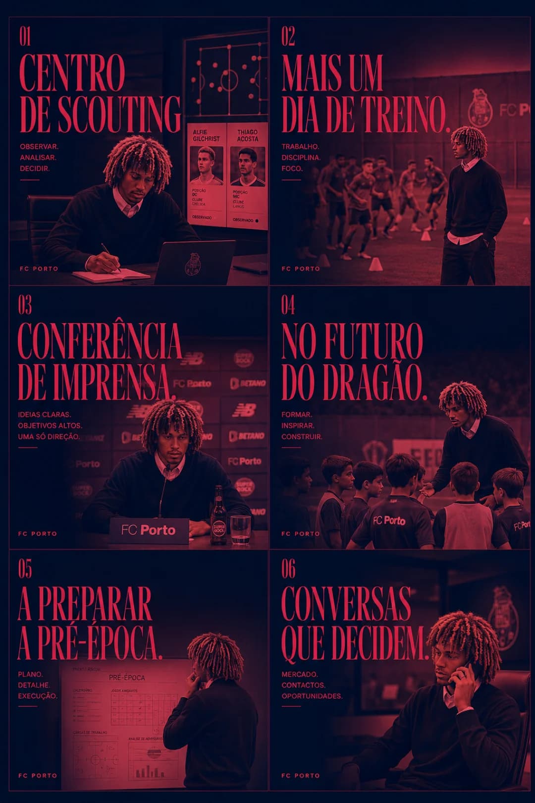 Muito mais do que treinar. 📋🔵 Cada dia é feito de decisões: observar talentos, preparar a equipa, formar jovens, planear a pré-época e …
