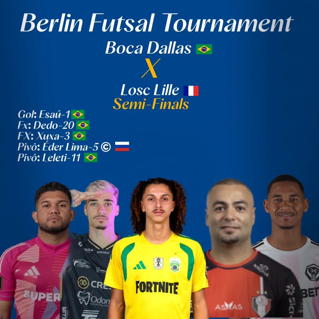 Esses são os 5 escolhidos pelo Velho para entrar na quadra do ginásio de Berlin!🔵🟡🇧🇷 Dia de Final Four, Semi e Final no mesmo dia! e …