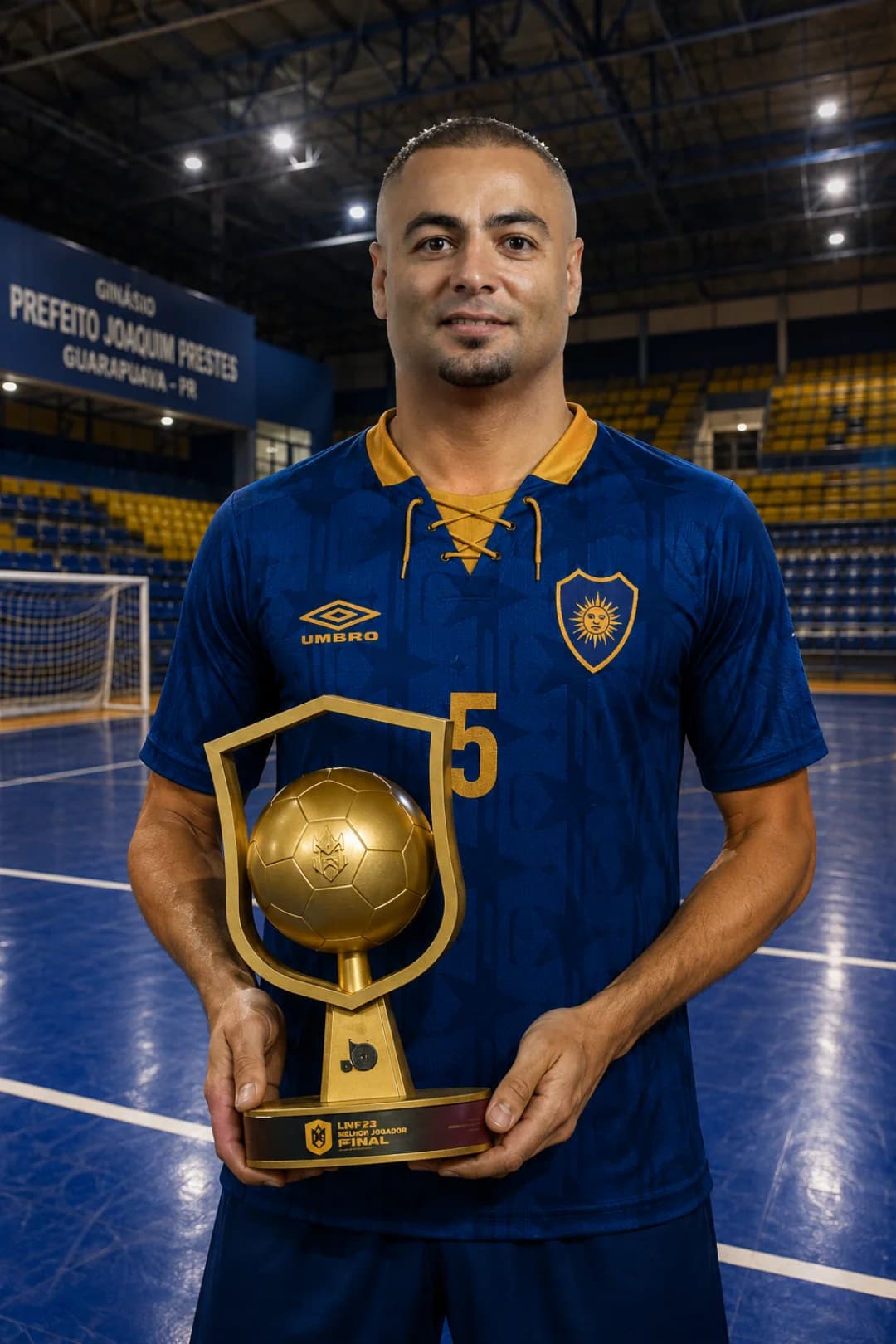 Éder Lima recebeu o prêmio de MVP da Berlin Futsal Tournament!🔵🟡🇧🇷 Merecido craque!