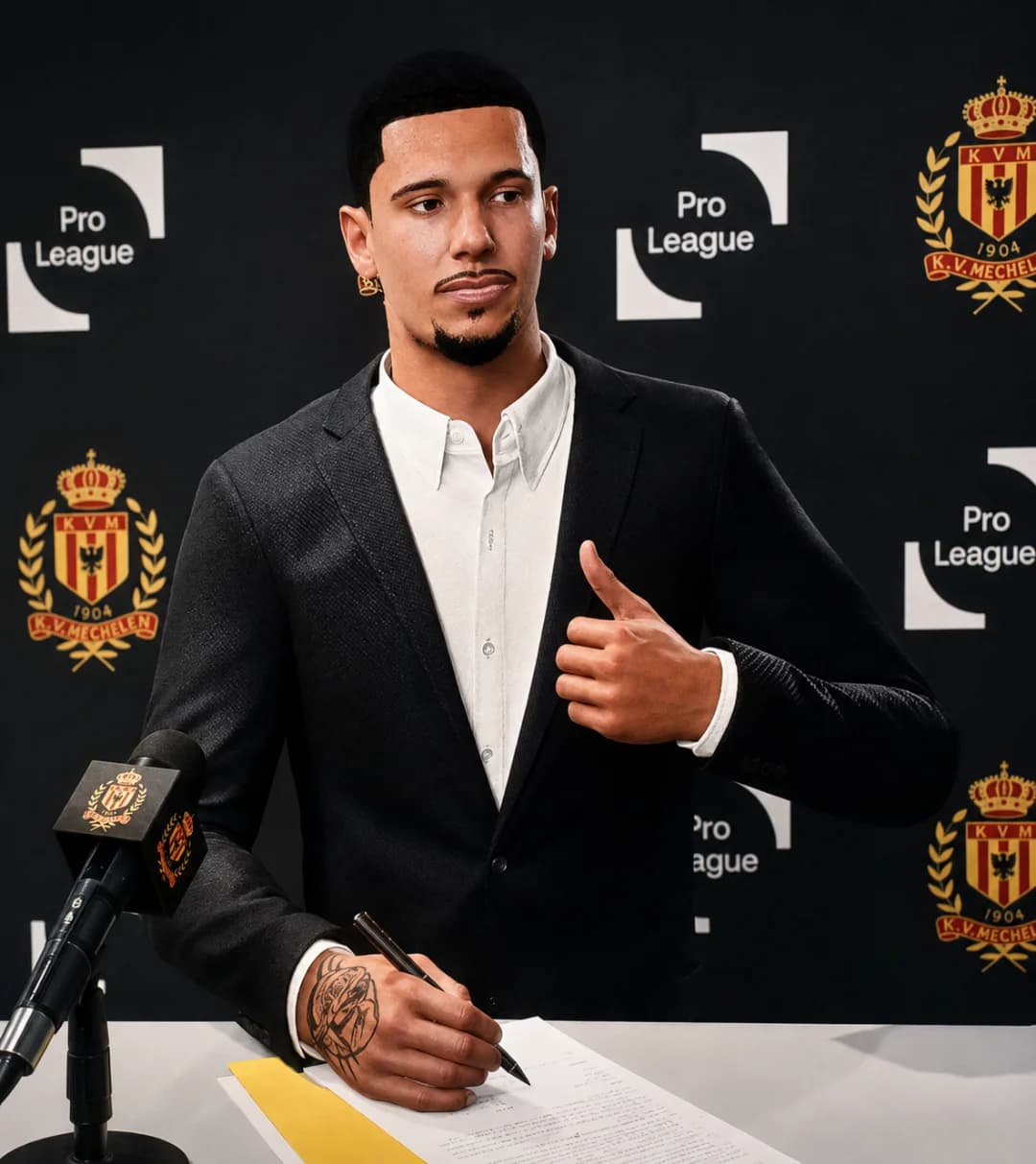 Estou muito feliz por participar do KV Mechelen.! ❤️💛