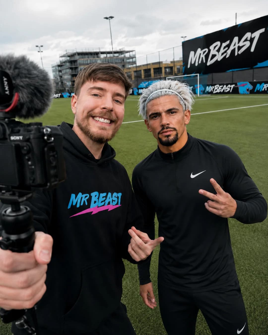 Fazendo vídeo para o canal do mr beast.