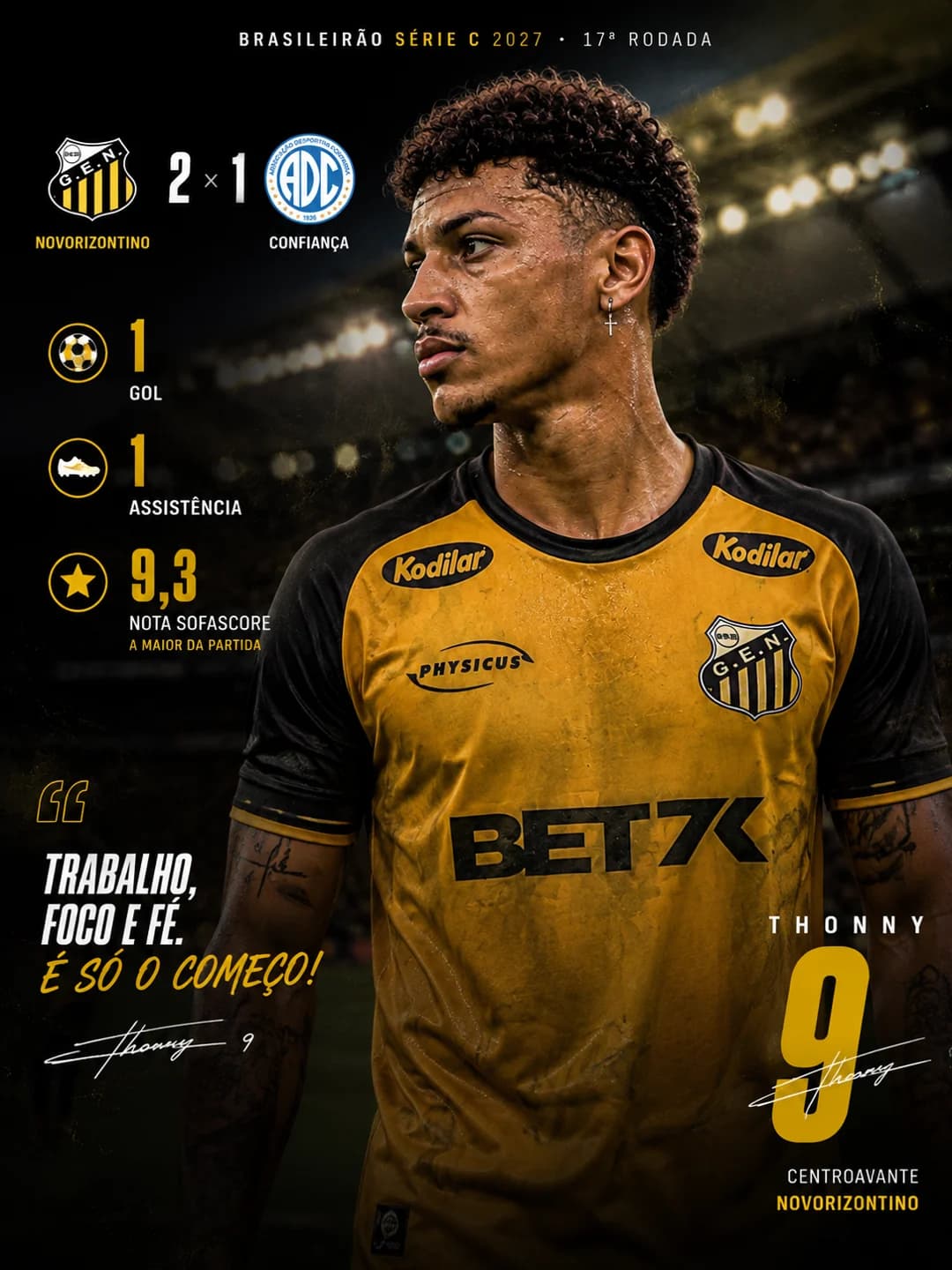 Os últimos jogos não foram como deveriam e assumo minha responsabilidade. Sei que posso entregar muito mais. Sem desculpas, é trabalhar e…