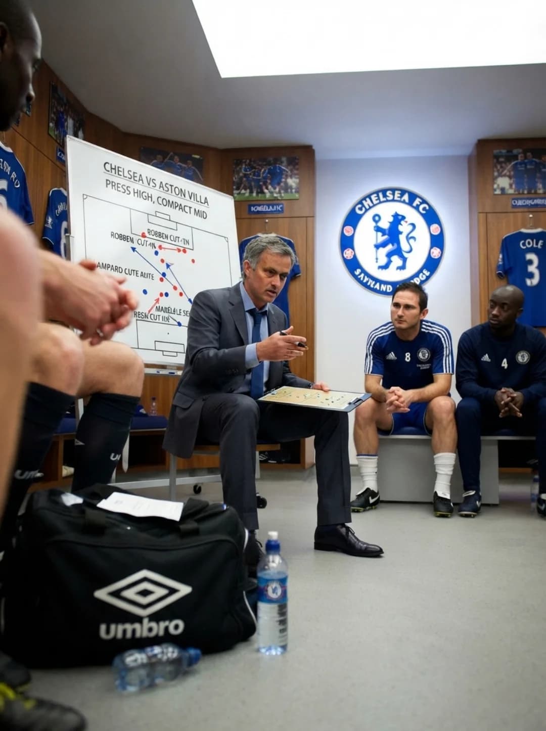 Before the Chelsea-Everton match, José Mourinho gave us tactical instructions and boosted our morale.