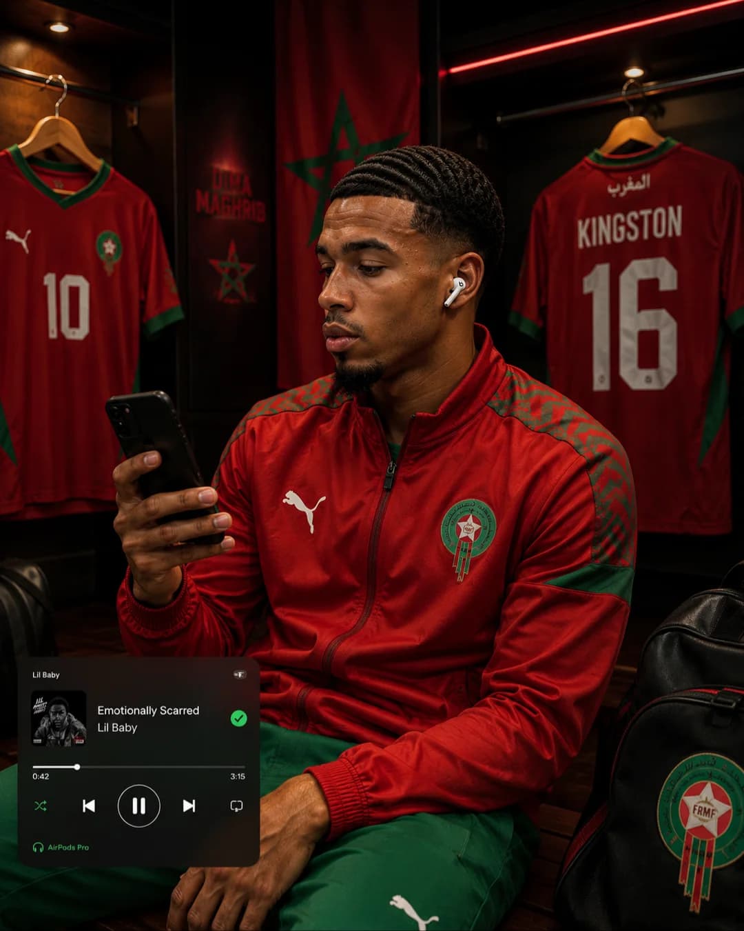 Debut in the Moroccan national team 🇲🇦