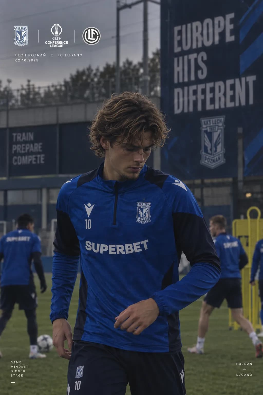 Último treino antes de uma noite especial. Amanhã começa um novo capítulo: a minha estreia na Europa. 🇪🇺💙 Lech Poznań x FC Lugano. Pro…