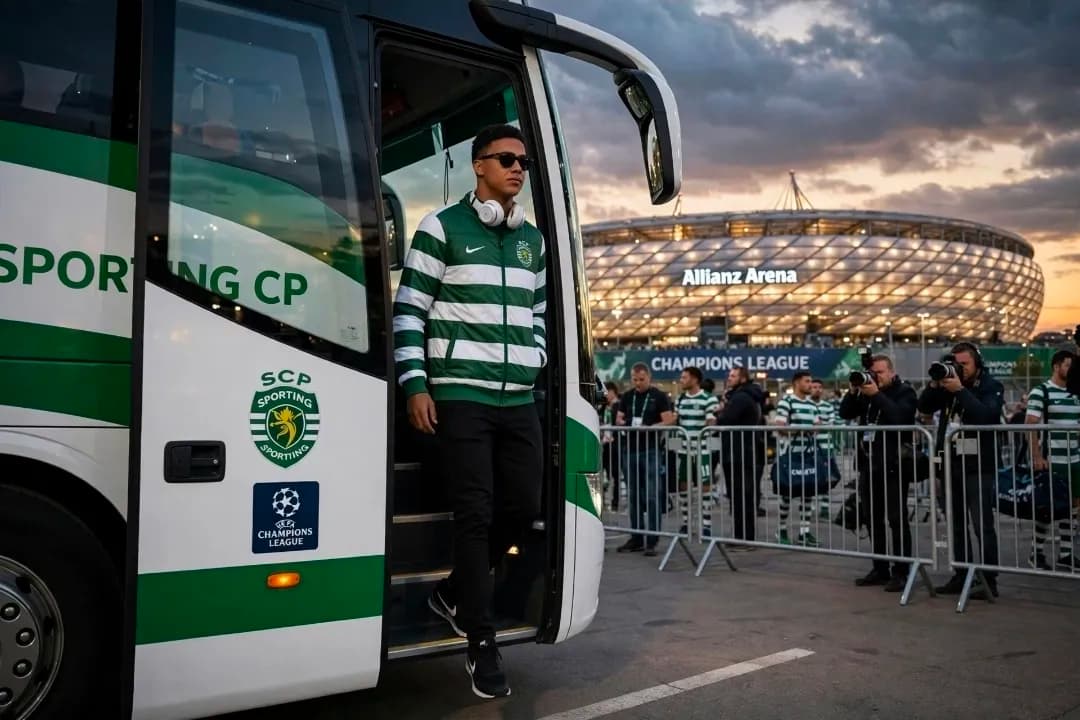 Chegamos no estádio do Bayern para a 3° rodada sa Champions League💚🤍🇧🇷