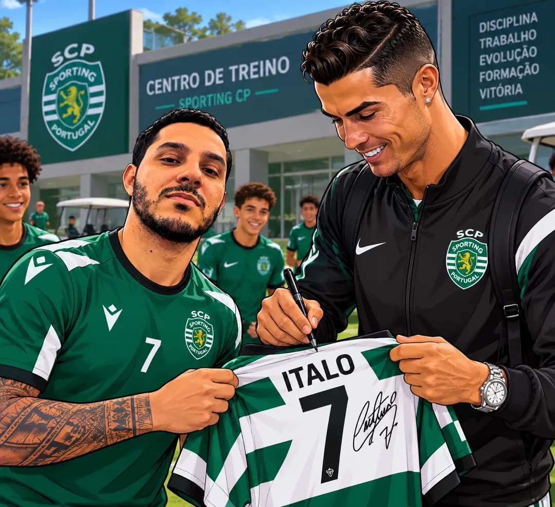 Hoje foi dia de visita ilustre no nosso centro de treinamento! Simplesmente CR7 veio nos visitar e deixar umas palavras de motivação para…