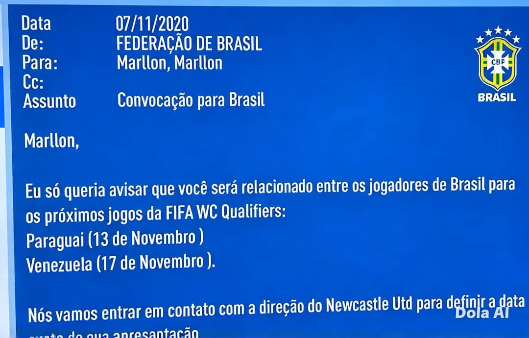 Convocado bora!!!!