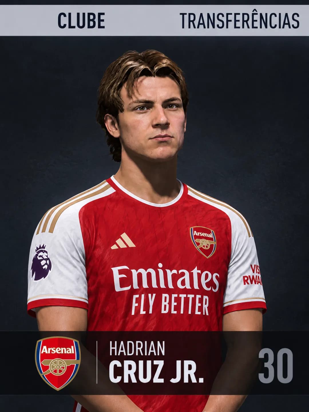 Cruz foi contratado pelo Arsenal! depois de ganhado tudo pelo PSV decidi saí para jogo na Premier legue, e já estreamos bem 4a0 com 2 gol…