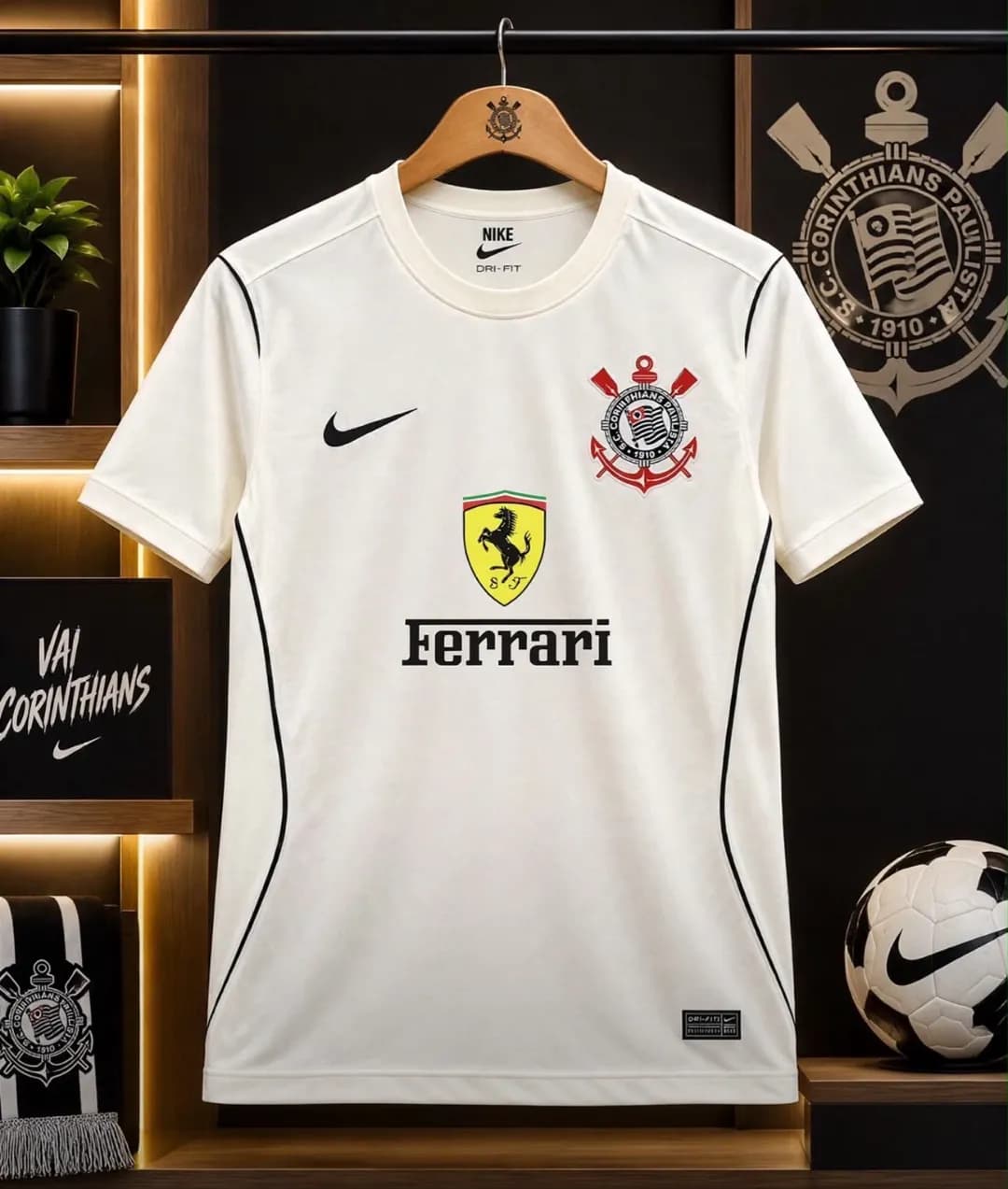 Após a proibição de bets, Corinthians faz parceria com a marca de carros de luxo Ferrari! A estreia será no próximo jogo esse domingo com…